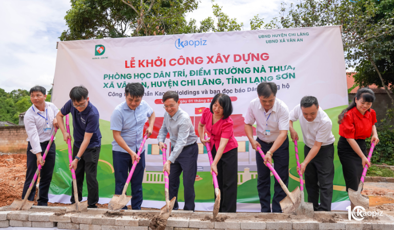 Kaopiz Begins Construction of a New Classroom Worth Nearly 500 million VND in Lang Son